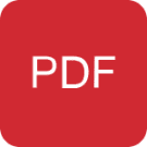 A red square with the word pdf in white.