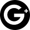 A black and white image of the google plus logo.